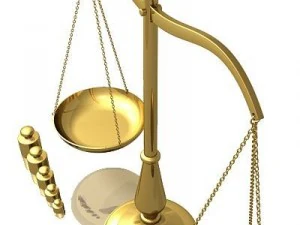 balance scales 3D Model