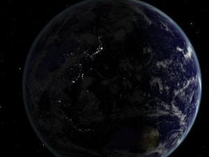 earth moon and sun 3D 模型