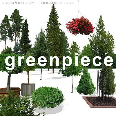 greenpiece 3D Model .c4d .max .obj .3ds .fbx .stl .blend 