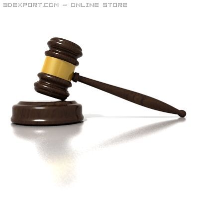justice gavel 3D 模型 .c4d .max .obj .3ds .fbx .stl .blend 