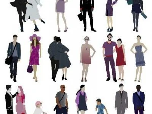 people stylized with style 3D Model