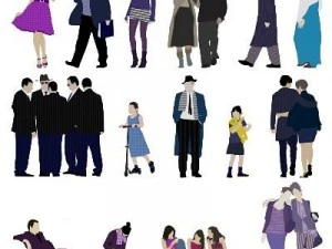 people stylized with style 3D Model