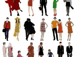 people stylized with style 3D Model