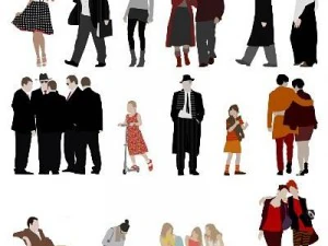 people stylized with style 3D Model