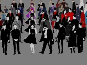 people stylized with style 3D Model