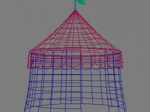 circus tent Model 3D