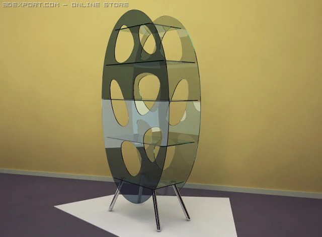 shelf 3D Model .c4d .max .obj .3ds .fbx .stl .blend