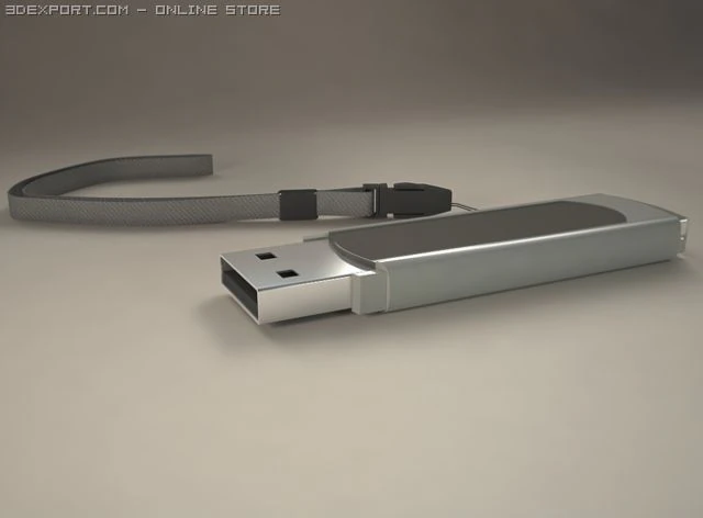 usb flash 3D Model .c4d .max .obj .3ds .fbx .stl .blend 