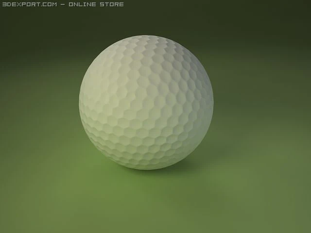 golfball 3D Model .c4d .max .obj .3ds .fbx .stl .blend