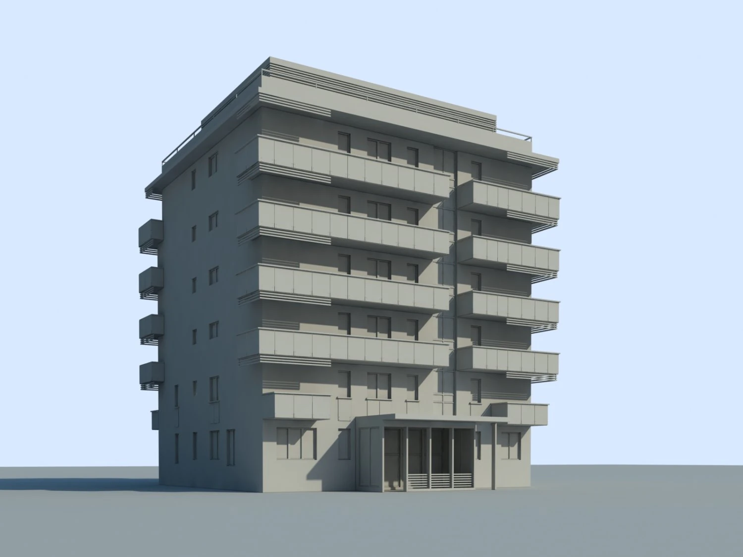 building 3D Model .c4d .max .obj .3ds .fbx .stl .blend 