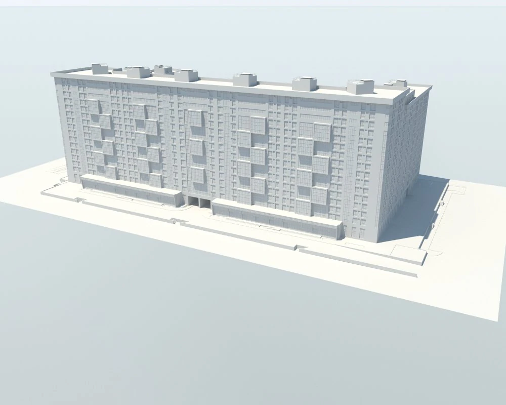 building 3D Model .c4d .max .obj .3ds .fbx .stl .blend
