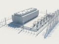 substation 110 watts power 3D Model