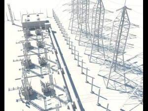 substation 110 watts power Modèle 3D