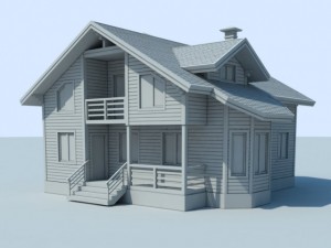 cottage001 3D Model