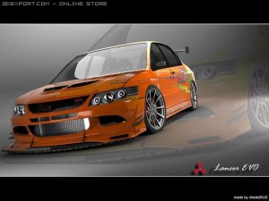 lanser evo 9 3D Model