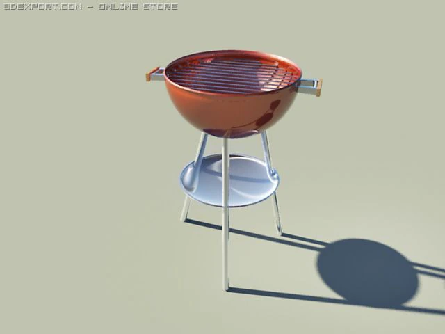 bbq 3D Model .c4d .max .obj .3ds .fbx .stl .blend 
