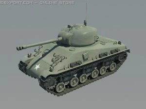 sherman m4 3D Model