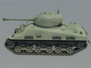 sherman m4 3D Модель