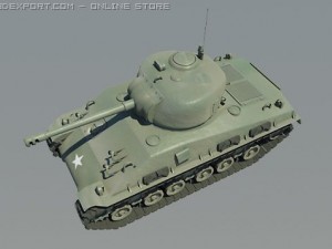 sherman m4 3D Модель