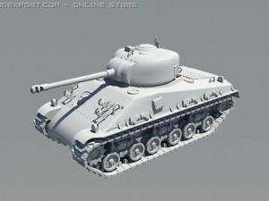 sherman m4 3D Модель