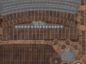Barrel - game style low poly model Modelo 3D