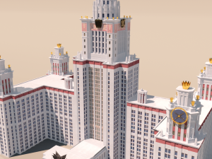Moscow State University MGU 3D Модель