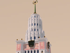 Moscow State University MGU 3D Model