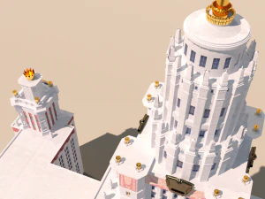 Moscow State University MGU 3D Model