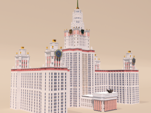 Moscow State University MGU 3D Модель