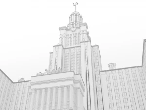 Moscow State University MGU 3D Model