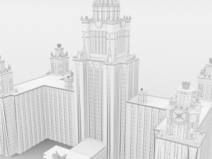 Moscow State University MGU 3D Модель