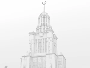 Moscow State University MGU 3D Model