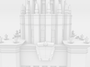 Moscow State University MGU 3D Модель