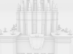Moscow State University MGU 3D Model