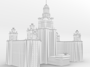 Moscow State University MGU 3D Модель