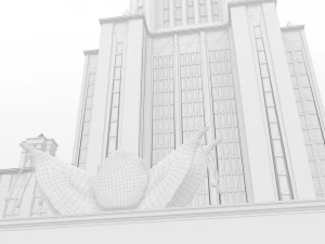 Moscow State University MGU 3D Model