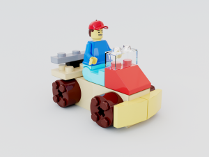 Lego Car Character 3D Модель