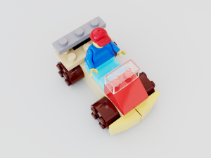 Lego Car Character 3D Модель