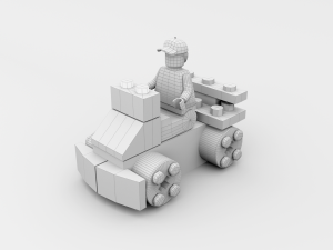 Lego Car Character 3D Модель