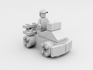 Lego Car Character 3D Модель