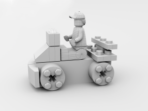 Lego Car Character 3D Модель