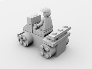 Lego Car Character 3D Модель