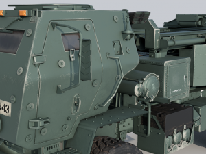 M142 HIMARS multiple rocket launcher Modelo 3D