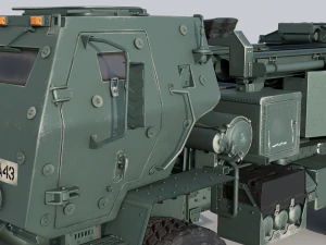 M142 HIMARS multiple rocket launcher 3D Model