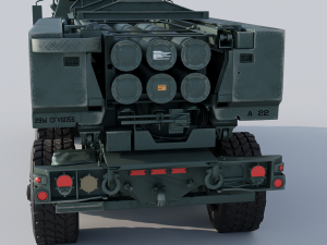M142 HIMARS multiple rocket launcher Modelo 3D