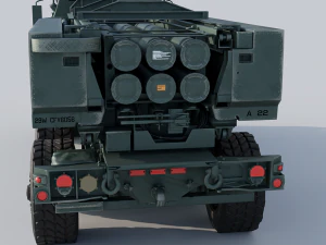 M142 HIMARS multiple rocket launcher 3D Model