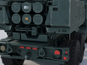 M142 HIMARS multiple rocket launcher Modelo 3D