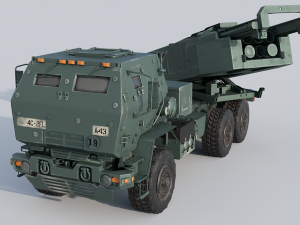 M142 HIMARS multiple rocket launcher Modelo 3D