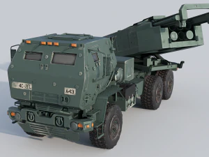 M142 HIMARS multiple rocket launcher 3D Model