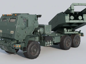 M142 HIMARS multiple rocket launcher 3D Model